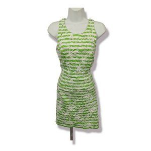 Lilly Pulitzer Green Pearl Cording We Will Go Striped Dress Size 4